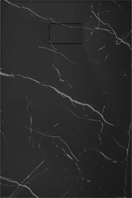 Mexen Hugo piatto doccia rettangolare SMC 120 x 90 cm, pietra nera - 42759012