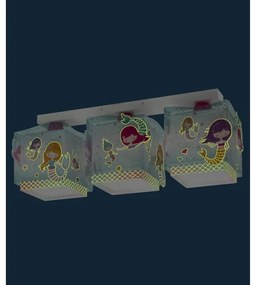 Dalber 63443 - Plafoniera per bambini MERMAIDS 3xE27/60W/230V