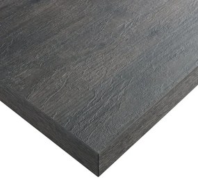 Piano cucina in truciolare rovere bruciato Rovere Bruciato L 304 x P 63 cm, spessore 3.8 cm
