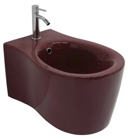 Bidet sospeso melanzana lucido soft OLYMPIA CERAMICA L 36 x H 42 x P 55 cm