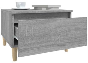 Tavolino grigio sonoma 50x46x35 cm in legno multistrato