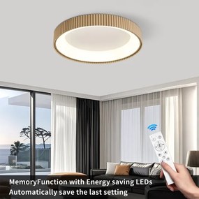 Brilagi - Plafoniera LED dimmerabile FALCON MODERN LED/54W/230V 60 cm beige + telecomando