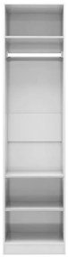 Armadio bianco lucido 50x50x200 cm in truciolato