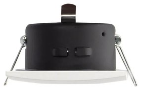 Portafaretto IP65 Quadrato da Incasso per GU10 Foro Ø70mm Bianco