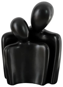 Elegante decorazione da tavolo nera, 20 x 5,5 x 14,5 cm