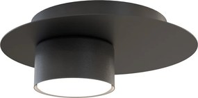 Lampada da soffitto in acciaio BOLX 1 GX53 nera da interno