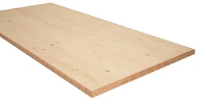 Tavola lamellare in legno di abete, faggio, L 85 x 200 cm x Sp 40 mm
