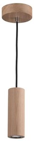 Spot-Light 1551174 - Lampadario LED a sospensione con filo PIPE 1xGU10/5W/230V quercia opaco