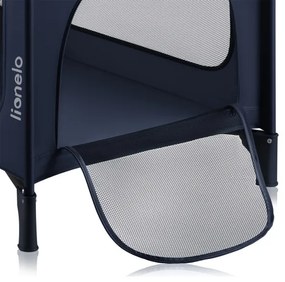 Lionelo - Lettino da viaggio JASMIN EASY FOLD Blu navy