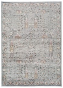 Tappeto in viscosa grigio, 160 x 230 cm Lara Ornament - Universal