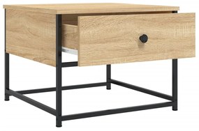 Tavolino da salotto rovere sonoma 51x51x40 cm legno multistrato