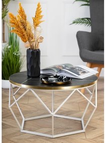 Tavolino DIAMOND 40x70 cm oro/nero/bianco