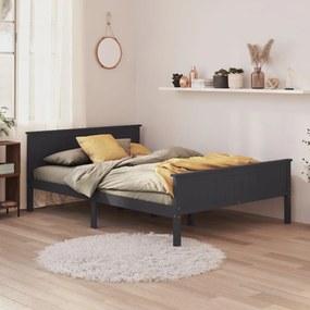 Giroletto Grigio İn Legno Massello Di Pino 160x200 Cm /
