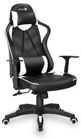 CONNECT IT CGC-0700-WH - Sedia gaming LeMans Pro nero/bianco