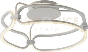 Plafoniera led infinity bianca 33w 2970lm 4000k 44x44x17cm