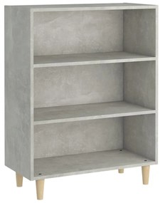 Credenza grigio cemento 69,5x32,5x90 cm in legno multistrato