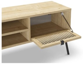 Tavolo TV in rovere colore naturale 140x51 cm Ecrin - Marckeric