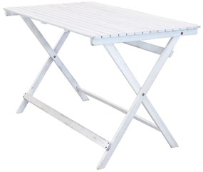 SOL - tavolo da giardino pieghevole salvaspazio in legno massiccio di acacia 120x70