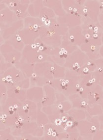 Sian Zeng Carta da parati Floral Bath - Blush