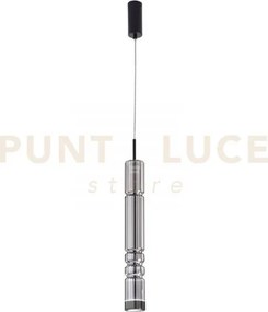 Lampadario a sospensione led crookes fume' 8w 800lm 3000k 8x8x234cm...