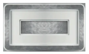 Plafoniera Contemporanea Halò Metallo Foglia Argento Led 45W