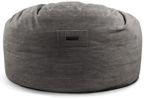 Puof a sacco nero con rivestimento in velluto a coste Om 135 – SLOWDOWN