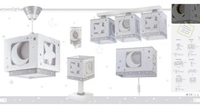 Dalber 63232E - Lampadario per bambini MOON LIGHT 1xE27/60W/230V