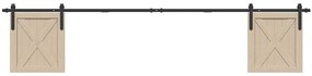 Kit Anta Scorrevole Armadio İn Acciaio Al Carbonio 244 Cm /