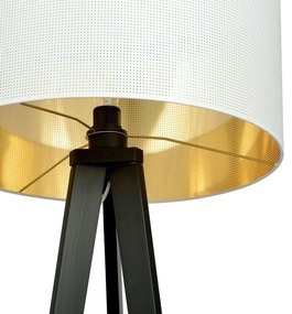 Lampada da Terra in Acciaio e Tessuto ASTON 1 E27