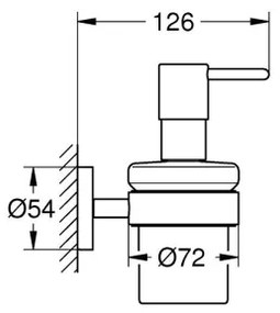 GROHE 41195000 - Dispenser per sapone liquido START 160 ml cromo lucido