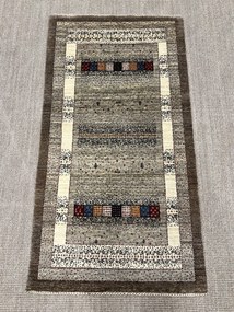 Loribaft Tappeto 140x80 Marrone (Iran) Annodato A Mano