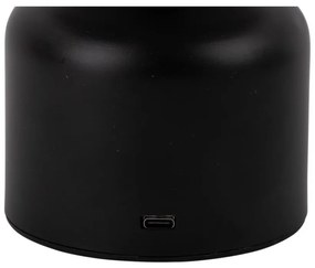 Lampada da tavolo a LED nera (altezza 15 cm) Impetu - Leitmotiv