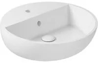 Lavabo da appoggio in ceramica serie M2/Eden di Ceramica Galassia - Bianco lucido diam. 48xh14cm