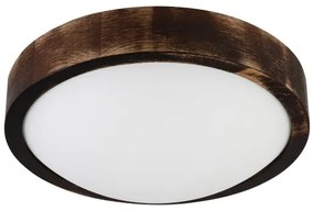 Brilagi - Plafoniera CARVALHO SLIM SMOKEY 1xE27/60W/230V rovere Ø 27,5 cm