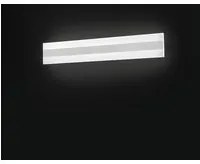 Applique Moderna Bend Metallo Bianco Led Luce Calda 60Cm