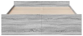 Giroletto cassetti grigio sonoma 150x200 cm legno multistrato