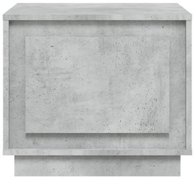 Tavolino da salotto grigio cemento 51x50x44cm legno multistrato