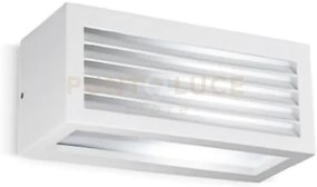 Ges313-  applique 1 luce attacco e27 ip4 colore bianco l.25xh.10,8cm