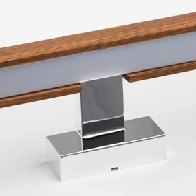 Brilagi-Illuminazione a LED per specchi da bagno WOODY MIRROR LED/12W/230V IP44 quercia/cromo