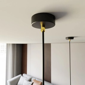 Sospensione Minimal Elit 1 Luce In Acciaio Nero