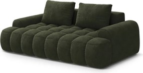 Divano verde con rivestimento in velluto 200 cm Linz – Cosmopolitan Design