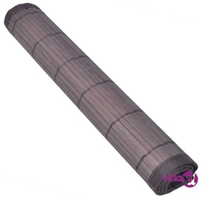 vidaXL Tovagliette in Bambù 6 pz 30 x 45 cm Marrone Scuro