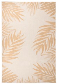 Tappeto Da Esterni A Tessitura Piatta 160x230cm Motivo A Foglie /