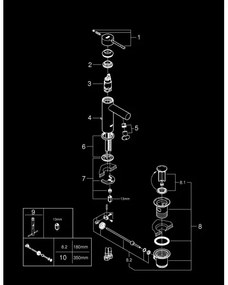 GROHE 32898001 - Miscelatore per lavabo ESSENCE DN 15 cromo lucido