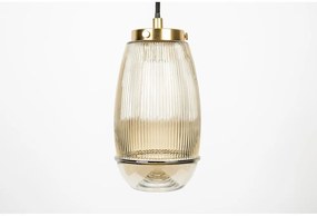 Lampada a sospensione color oro con paralume in vetro ø 12 cm Robin - White Label