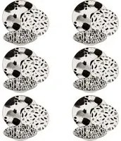 Servizio 18 piatti porcellana Urban nero