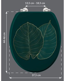 Sedile WC 37,5 x 47 Jade – douceur d'intérieur