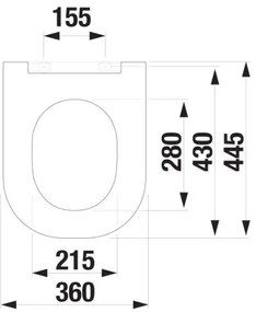 JIKA H8917167570631 - Sedile WC SoftClose MIO Duroplast/bianco