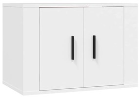 Set Mobili Porta TV 3 pz Bianco in Legno Multistrato