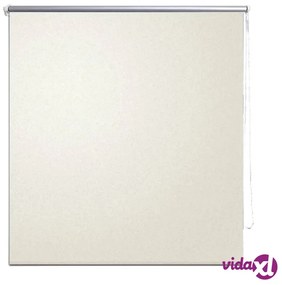 vidaXL Tenda a Rullo Oscurante 160 x 230 cm Bianco Avorio
